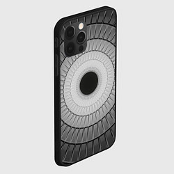 Чехол для iPhone 12 Pro Абстрактная спираль, цвет: 3D-черный — фото 2