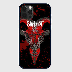 Чехол для iPhone 12 Pro Slipknot - красный козел, цвет: 3D-черный
