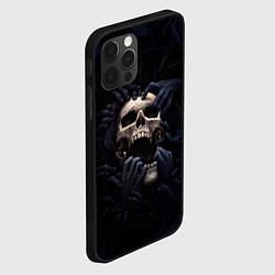 Чехол для iPhone 12 Pro Hands on skull, цвет: 3D-черный — фото 2