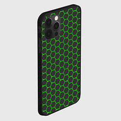 Чехол для iPhone 12 Pro Зеленые плиты, цвет: 3D-черный — фото 2