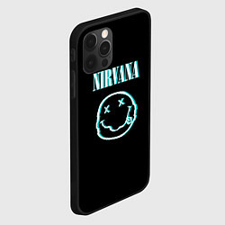 Чехол для iPhone 12 Pro Nirvana неон, цвет: 3D-черный — фото 2