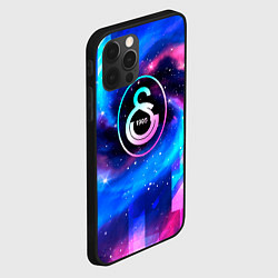 Чехол для iPhone 12 Pro Galatasaray неоновый космос, цвет: 3D-черный — фото 2