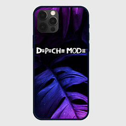 Чехол для iPhone 12 Pro Depeche Mode neon monstera, цвет: 3D-черный