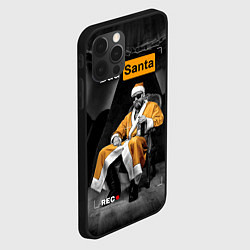 Чехол для iPhone 12 Pro Bad Santa REC, цвет: 3D-черный — фото 2