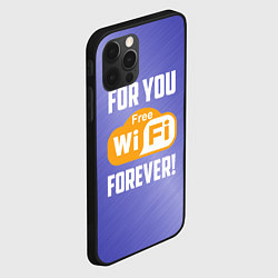 Чехол для iPhone 12 Pro Бесплатный Wi-Fi навсегда, цвет: 3D-черный — фото 2