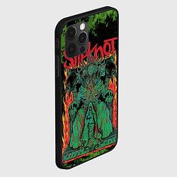 Чехол для iPhone 12 Pro Slipknot green satan, цвет: 3D-черный — фото 2