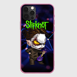 Чехол iPhone 12 Pro Slipknot dark blue