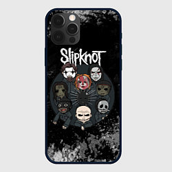 Чехол для iPhone 12 Pro Black slipknot, цвет: 3D-черный