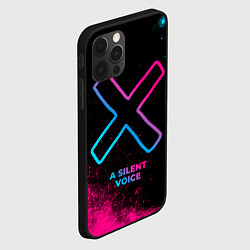 Чехол для iPhone 12 Pro A Silent Voice - neon gradient, цвет: 3D-черный — фото 2