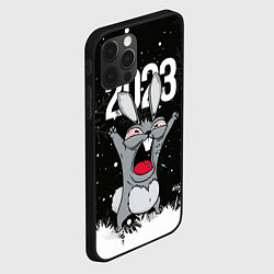 Чехол для iPhone 12 Pro Злой кролик 2023, цвет: 3D-черный — фото 2
