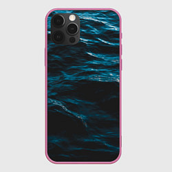 Чехол для iPhone 12 Pro Глубокое море, цвет: 3D-малиновый