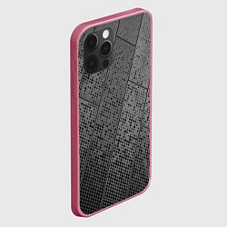 Чехол для iPhone 12 Pro Металлические пластины, цвет: 3D-малиновый — фото 2