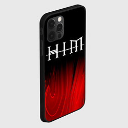 Чехол для iPhone 12 Pro HIM red plasma, цвет: 3D-черный — фото 2