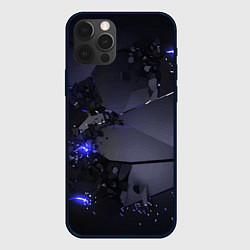 Чехол для iPhone 12 Pro Неоновые плиты, взрыв, цвет: 3D-черный