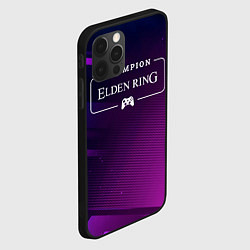 Чехол для iPhone 12 Pro Elden Ring gaming champion: рамка с лого и джойсти, цвет: 3D-черный — фото 2