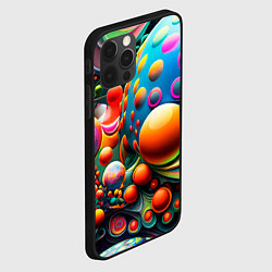 Чехол для iPhone 12 Pro Абстрактные космические шары, цвет: 3D-черный — фото 2