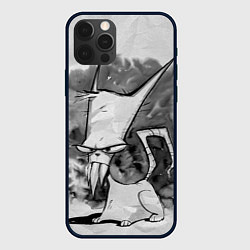 Чехол для iPhone 12 Pro Кот зловред - червяк джим, цвет: 3D-черный