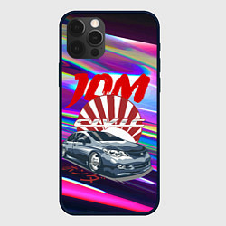 Чехол для iPhone 12 Pro Honda Civic - JDM style, цвет: 3D-черный