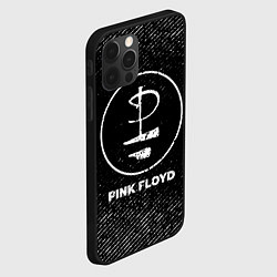 Чехол для iPhone 12 Pro Pink Floyd с потертостями на темном фоне, цвет: 3D-черный — фото 2