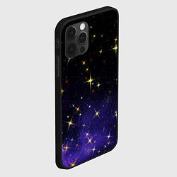 Чехол для iPhone 12 Pro Сияющие звёзды вселенной, цвет: 3D-черный — фото 2