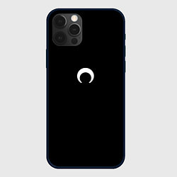 Чехол для iPhone 12 Pro White Moon, цвет: 3D-черный