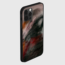 Чехол для iPhone 12 Pro Темнота, тени и краски, цвет: 3D-черный — фото 2