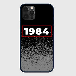 Чехол для iPhone 12 Pro 1984 - в красной рамке на темном, цвет: 3D-черный