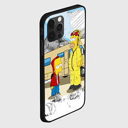 Чехол для iPhone 12 Pro Барт Симпсон и его папаша, цвет: 3D-черный — фото 2