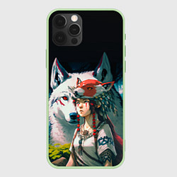 Чехол для iPhone 12 Pro Princess Mononoke by Studio Ghibli, цвет: 3D-салатовый