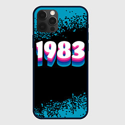 Чехол для iPhone 12 Pro Made in 1983: vintage art, цвет: 3D-черный