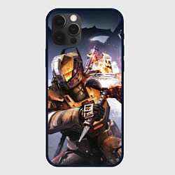 Чехол для iPhone 12 Pro Destiny воин, цвет: 3D-черный