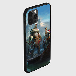 Чехол для iPhone 12 Pro Кратос c Атреем, цвет: 3D-черный — фото 2