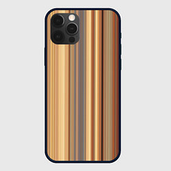 Чехол для iPhone 12 Pro Золотистые и серые линии в геометрии, цвет: 3D-черный