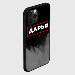 Чехол для iPhone 12 Pro Дарья - в красной рамке на темном, цвет: 3D-черный — фото 2