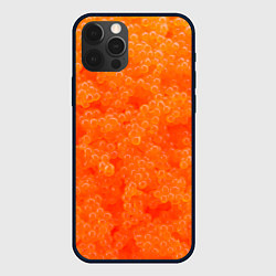 Чехол для iPhone 12 Pro Красная икорка, цвет: 3D-черный