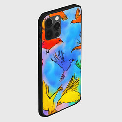 Чехол для iPhone 12 Pro Акварельные крылья, цвет: 3D-черный — фото 2