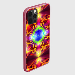 Чехол для iPhone 12 Pro Сияющий калейдоскоп, цвет: 3D-малиновый — фото 2