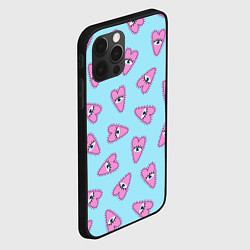 Чехол для iPhone 12 Pro Глазастое сердечко, цвет: 3D-черный — фото 2