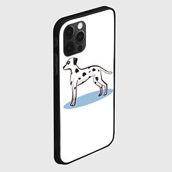 Чехол для iPhone 12 Pro Собака Далматин, цвет: 3D-черный — фото 2