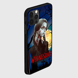 Чехол для iPhone 12 Pro Уэнсдэй полнолуние, цвет: 3D-черный — фото 2