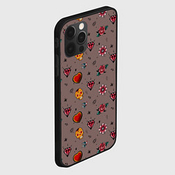 Чехол для iPhone 12 Pro Паттерн с татуировками в стиле олдскул, цвет: 3D-черный — фото 2