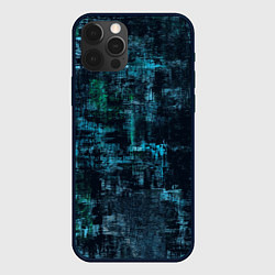 Чехол iPhone 12 Pro Голубой абстракт