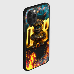 Чехол для iPhone 12 Pro Steampunk bear, цвет: 3D-черный — фото 2