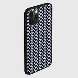 Чехол для iPhone 12 Pro Голубой паттерн, цвет: 3D-черный — фото 2