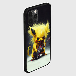 Чехол для iPhone 12 Pro Rocker Pikachu, цвет: 3D-черный — фото 2