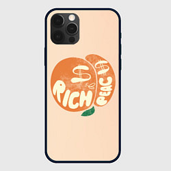 Чехол для iPhone 12 Pro Рич пич - богатый персик, цвет: 3D-черный