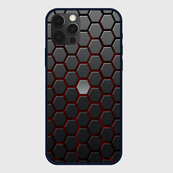 Чехол для iPhone 12 Pro Броня из стали, цвет: 3D-черный