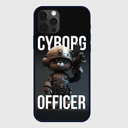 Чехол для iPhone 12 Pro Cyborg officer, цвет: 3D-черный