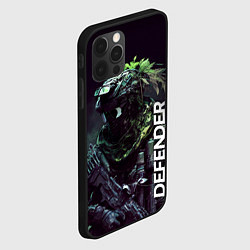 Чехол для iPhone 12 Pro Защитник в стиле киберпанк, цвет: 3D-черный — фото 2