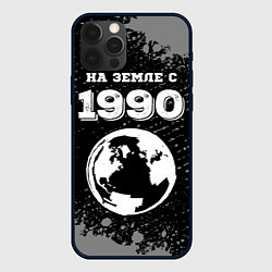 Чехол для iPhone 12 Pro На Земле с 1990: краска на темном, цвет: 3D-черный